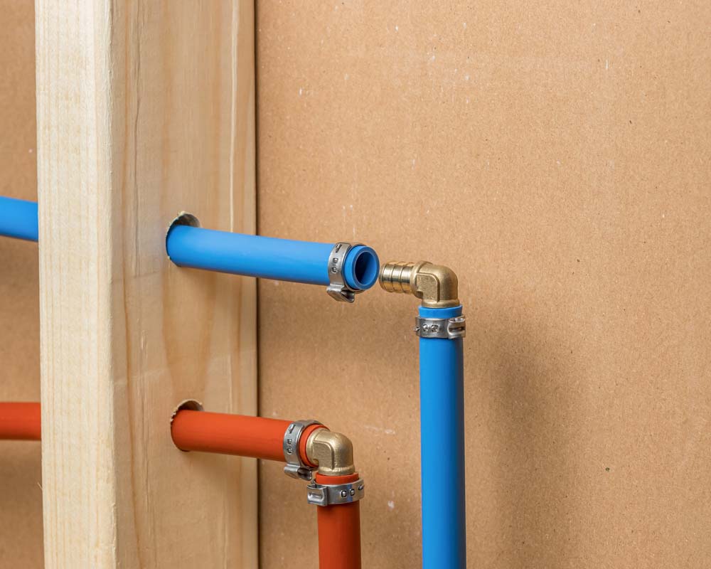 PEX plastic water supply plumbing pipe