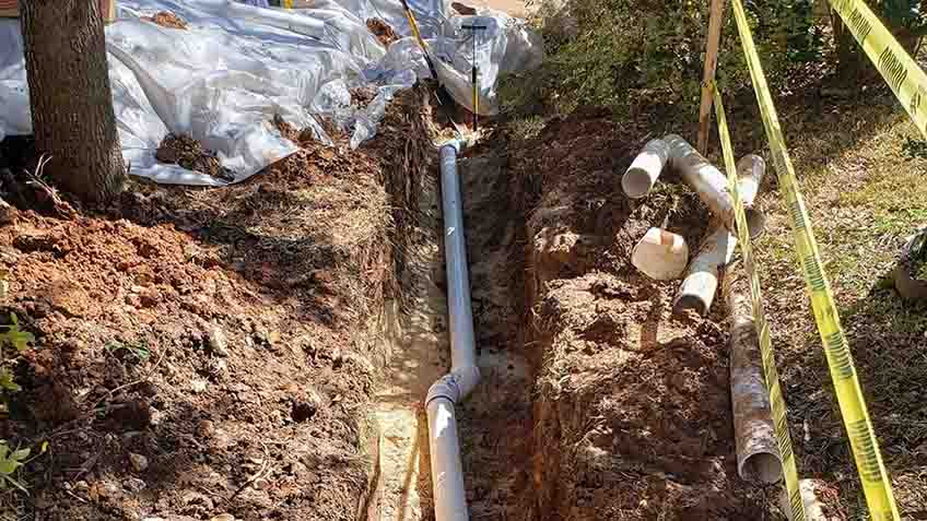PVC pipes ground installation Georgetown, TX